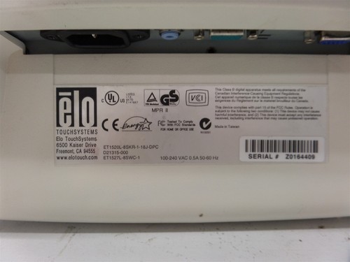 DPC ELO TouchSystems Display ET1520L-8SKR No Base - Picture 5 of 8