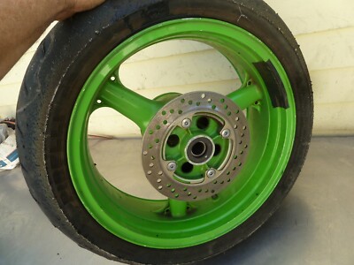 Rear wheel & tire ZX9R ZX 9 R Kawasaki 02 94-03 #G2 | eBay