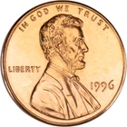 1996 P UNCIRCULATED LINCOLN CENT FROM A SEALED BANK ROLL FREE SHIPPING