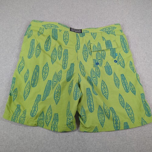 Reyn Spooner Board Shorts Mens 36 Green Nylon Hawaiian Beach Swimming Drawstring - Picture 2 of 8