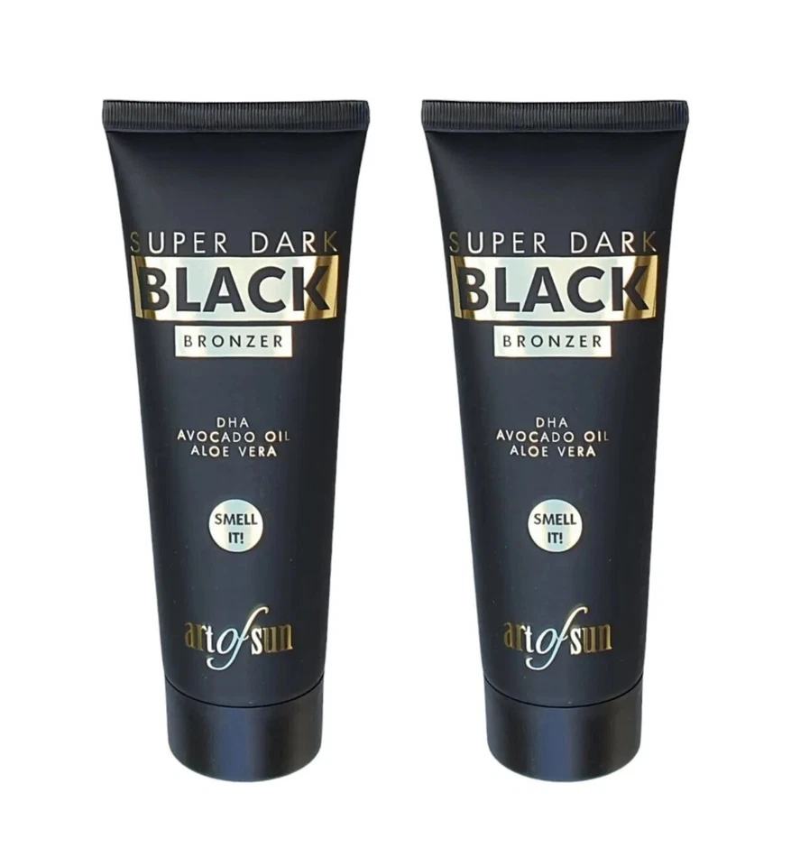 Art of Sun/Black Super Dark "Bronzer" 2x125ml/cosmetici solari/lozione abbronzante