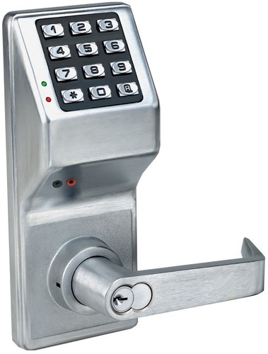 Alarm Lock Digital Lock – Keypad Entry, 300 Codes, Battery-Powered Satin Chrome - 第 6/7 張圖片