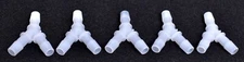5 Count Cole Parmer Masterflex Y Tube Connector w/ 3/8" ID  30703-93