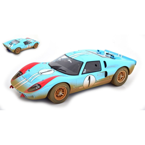 FORD GT40 MK II N.1 24 H LE MANS 1966 MILES-HULME DIRTY VERSION 1 