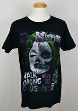 Misfits T-shirt Walk Among Us Horror Punk Graphic Tee Cotton Black NWT