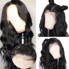 360 Full Lace Remy Human Hair Wig Body Wave Black Wigs with Baby Hair PrePlucked