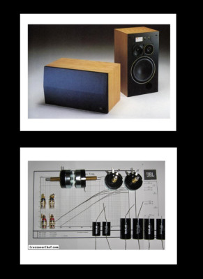 JBL  L36  - crossover KIT upgrade-  hi-fi capacitors + Lapds + gold posts