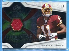 DEVIN THOMAS ~ 2008 Upper Deck Icons Future Stars Materials #FSM31 JERSEY