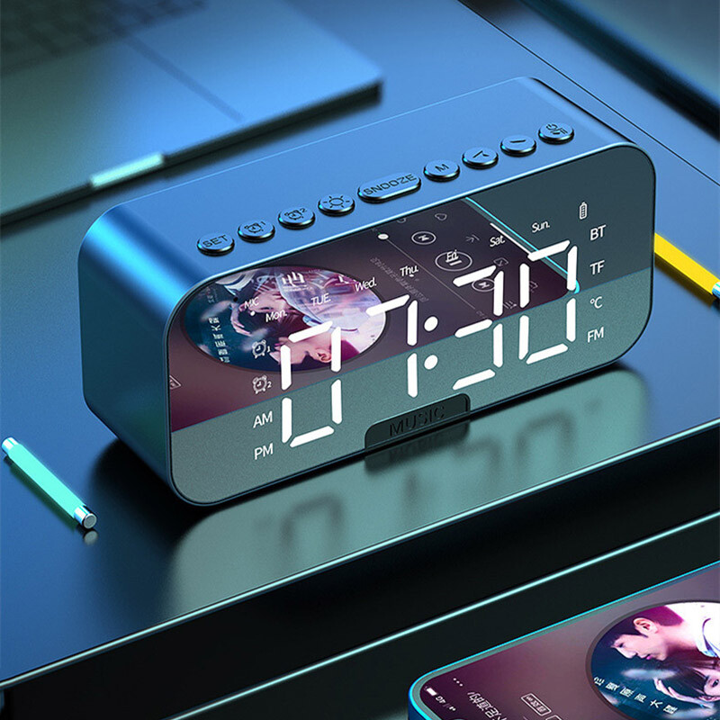 Gold Alarm Clock PHILIPS Alarm Clock With Wireless Charging