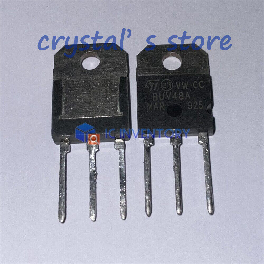 5 Transistor Di Potenza BUV48A TO-247 - 15A, 400-450V, 150W, Nuovi Per