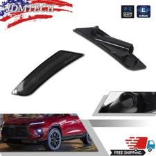 Smoke Black Front Side Marker Light Housings For 13-14 Cadillac ATS, 2017-up XT5