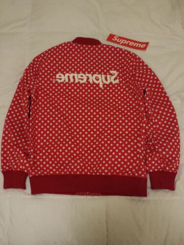 SUPREME x Comme des Garcons Reversible Varsity Baseball Jacket Red M S/S 14 - 第 1/6 張圖片