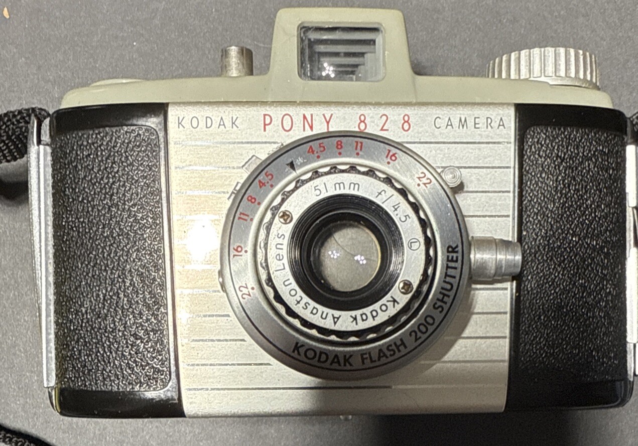 Vintage Kodak Pony 828 Film Camera With Case/ Cover  Excellent Condition