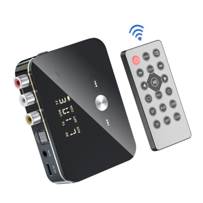 New USB Bluetooth 5.0 Transmitter Receiver Wireless NFC Stereo Audio Adapter