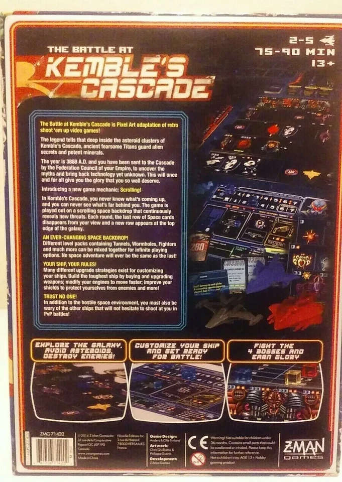 "The Battle At Kemble's Cascade" Z-Man Scrolling Space Ship Board Game - Image 2 of 2