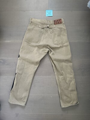 KAPITAL Pants Denim Bone Skeleton Embroidered Camo Beige KAPITAL Pants Denim Bone Skeleton Embroidered Camo Beige