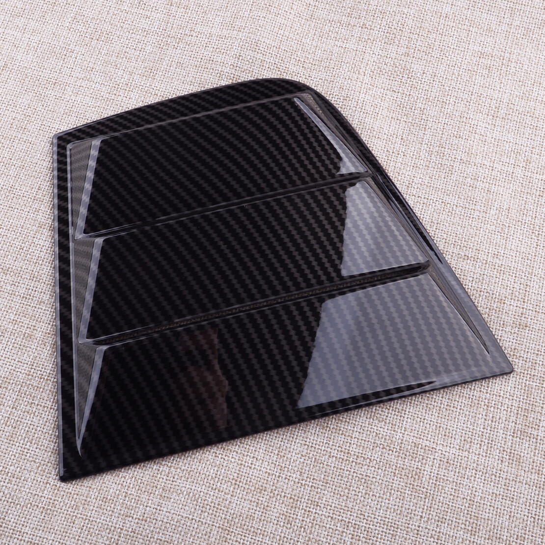 Rear Side Window Blinds / Louver Covers For Dodge Charger 2011-2023 - Black ABS, Easy Install