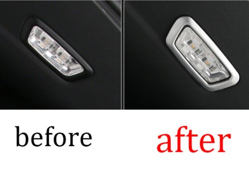 For Mercedes-Benz GLC 2016-2021 Steel Silver Rear Trunk Reading Light Frame Trim - Picture 4 of 7