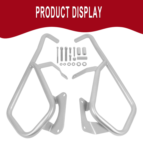 Silver Front Crash Bars Highway Engine Guard For BMW K1600GT K1600GTL 2011-2025 - Picture 3 of 9