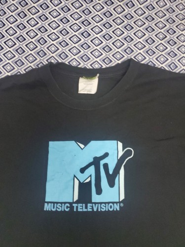 MTV Music Television Black T-Shirt Men's Size L - Picture 3 of 12