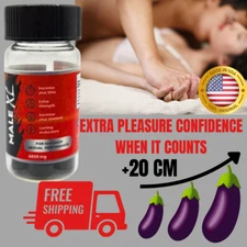 MALE XL – Bigger, Longer Rock-Hard, Long Lasting Results, Fast-Acting -Free Ship