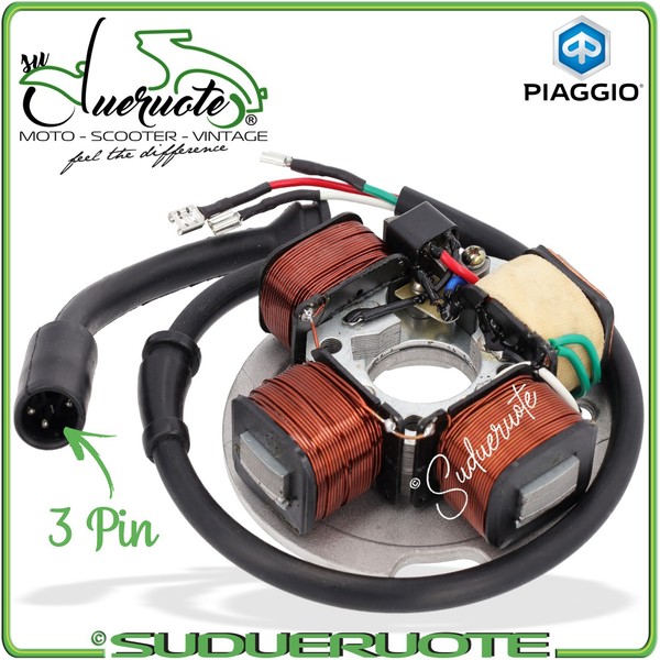 Volano Stator FüR Vespa PK 50 S XL Rush N V HP 125 ETS ZüNdmagnet Piaggio-image