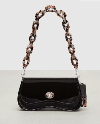 Coach Wavy Dinky In Crinkled Patent Coachtopia Leather