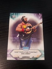2021 Topps WWE Base Card #37 Elias Plays a Tune to Distract King Corbin