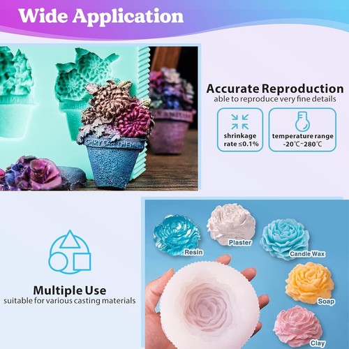 Versatile Mold Making Silicone Kit - Perfect for Crafts, Art & DIY Projects - Picture 5 of 9
