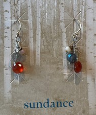 NWT Sundance Catalog Labradorite Carnelian Opal  Three Cheers Earrings   68