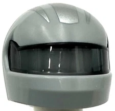 Lego New Light Bluish Gray Minifigure Headgear Helmet Formula 1 Molded Visor Par