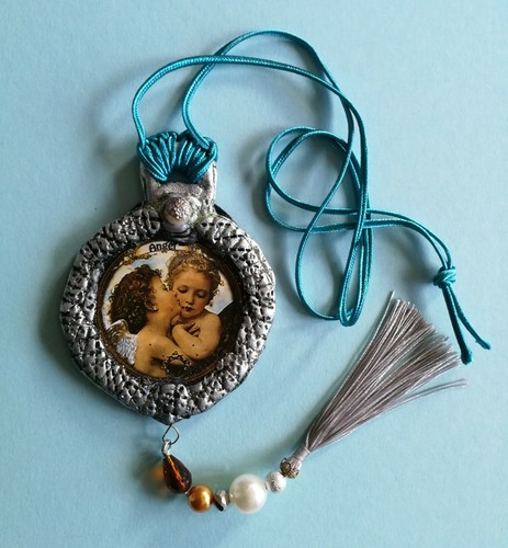 jewelry guardian angels raphael necklace talisman medallion pendant amulet charm - Picture 3 of 24