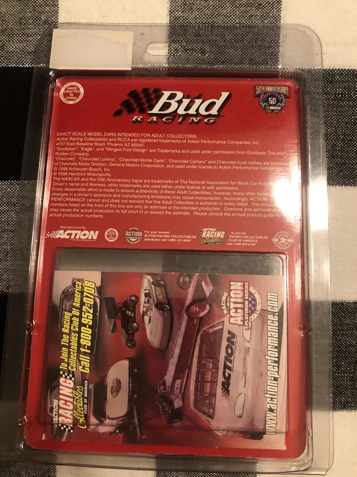 Action Racing Louie BUD King Of Beers #50 1998 Monte Carlo 1:64 Stock Car - Image 3 of 3