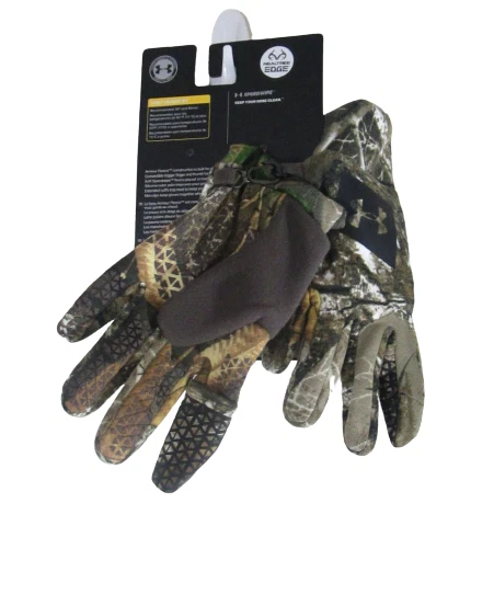 NWT Under Armour Mens UA Hunt Early Season Fleece Gloves S Real Tree Edge/Black - Image 2 of 2
