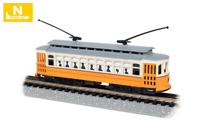 NEW Bachmann Brill Trolley - Orange Cream & Gray N Scale
