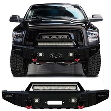 Vijay Fit 2019-2024 Ram 1500 Classic Warlock Front Bumper W Led Light D-ring