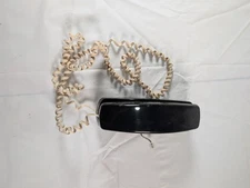 Unisonic Corded Phone Model 6430 Black Wall Mountable Touch Tone Telephone