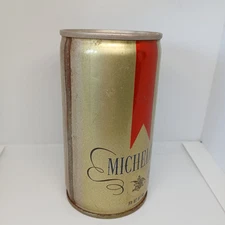 Michelob 12 oz. Straight Steel Beer Can Wide Steel Band 