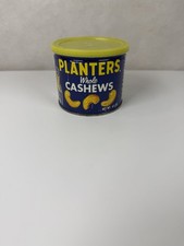 Vintage Planters Cashew Metal Can Yellow Plas...