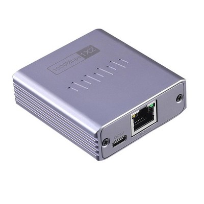 Ethernet Splitter 1 to 2 1000Mbps Internet Cable Splitter 1 in 2 Out High Spe...