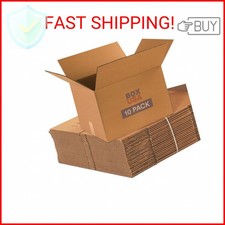 BOX USA Moving Boxes Medium 18"L x 14"W x 12"H 10-Pack  Corrugated Cardboard Bo