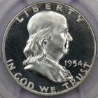 1954 50c Franklin Half Dollar - PCGS PR 65 CAM