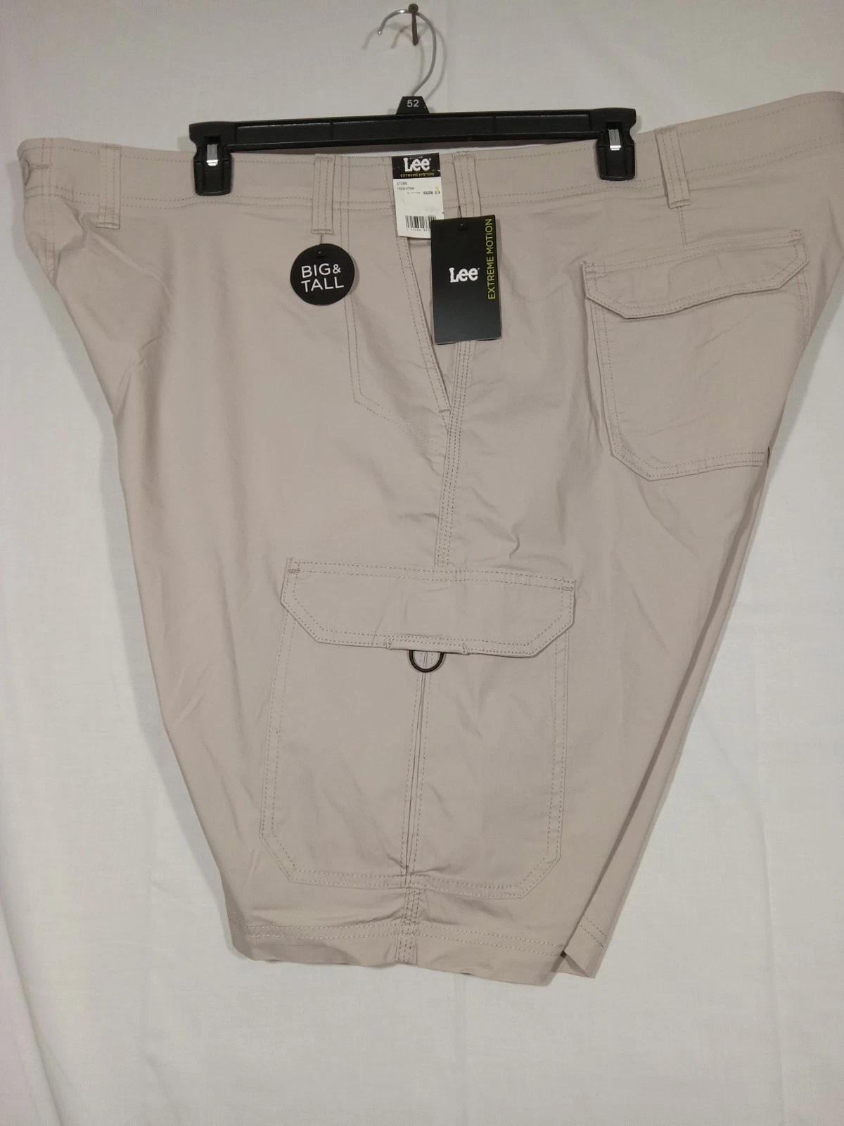 Lee Extreme Motion Cargo Shorts Men 54 Stone