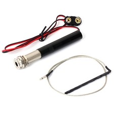Endpin Jack Preamp Active Piezo Pickup Kit for Acoustic Guitar Repair Parts a