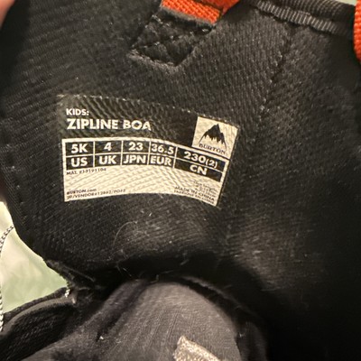 Burton Kids Zipline BOA Snowboard Boots Black Sz 5k EUC | eBay Burton Kids Zipline BOA Snowboard Boots Black Sz 5k EUC | eBay