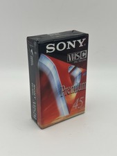 Sony VHS-C Premium Cassette Tape PAL SECAM Video Camera 45 min EC45VG NEW