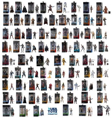 70 Hasbro Star Wars Black Serie 6'' 15cm Action Figuren Neu You Chose! 2019-2025