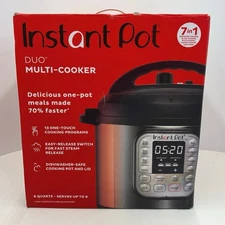 Instant Pot Duo 7-in-1 Electric Pressure Cooker Steamer Stainless Steel, 6 Quart