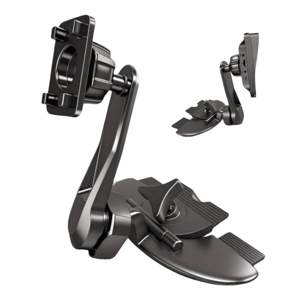 "Extended Arm CD Slot Mount 360� Adjustable Universal CarPlay Screen Holder 7...