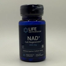 Life Extension NAD+ 300mg Nicotinamide Riboside 30 Capsules - New - Exp. 03/2027